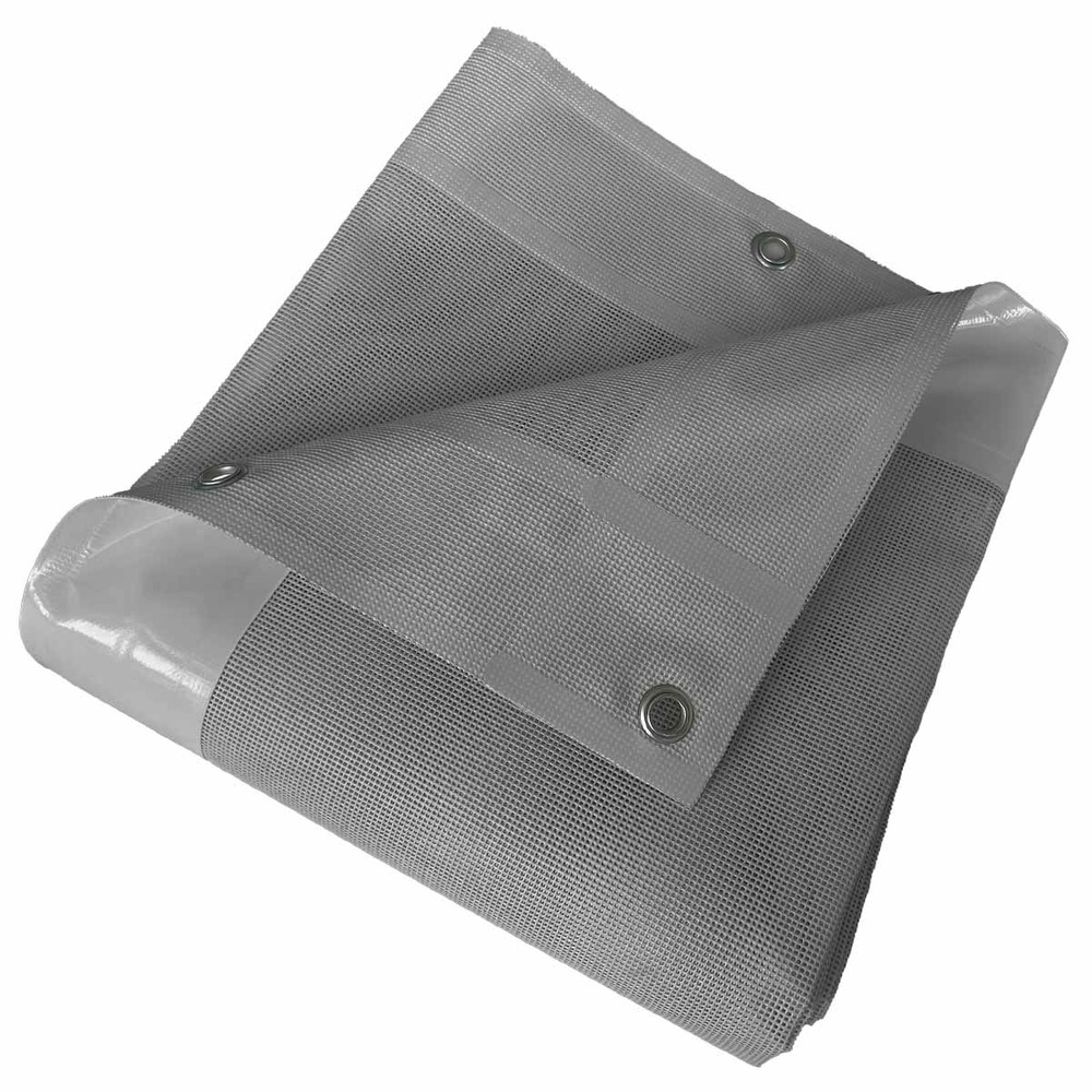 Bâche micro-perforée tecplast mp460mu 4x4 m - grise - garantie 5 ans