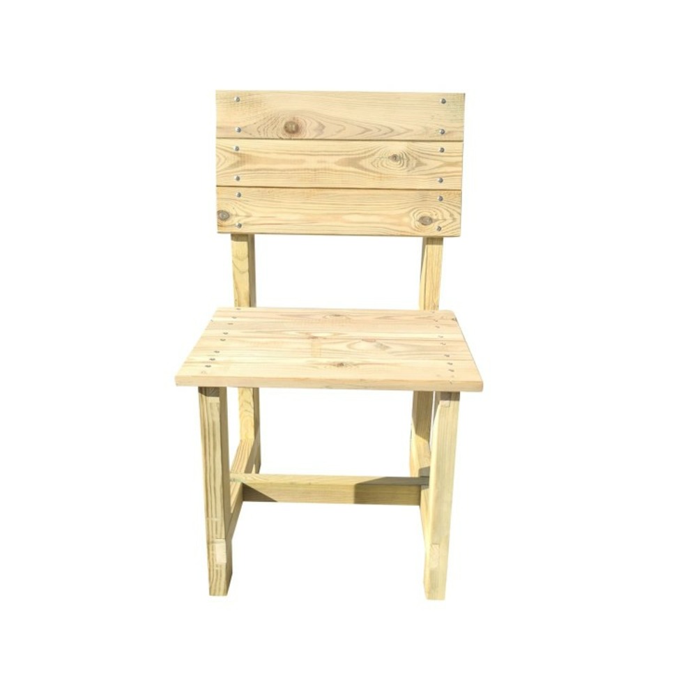 Masgames batea chaise d'extérieur en bois bois non peint