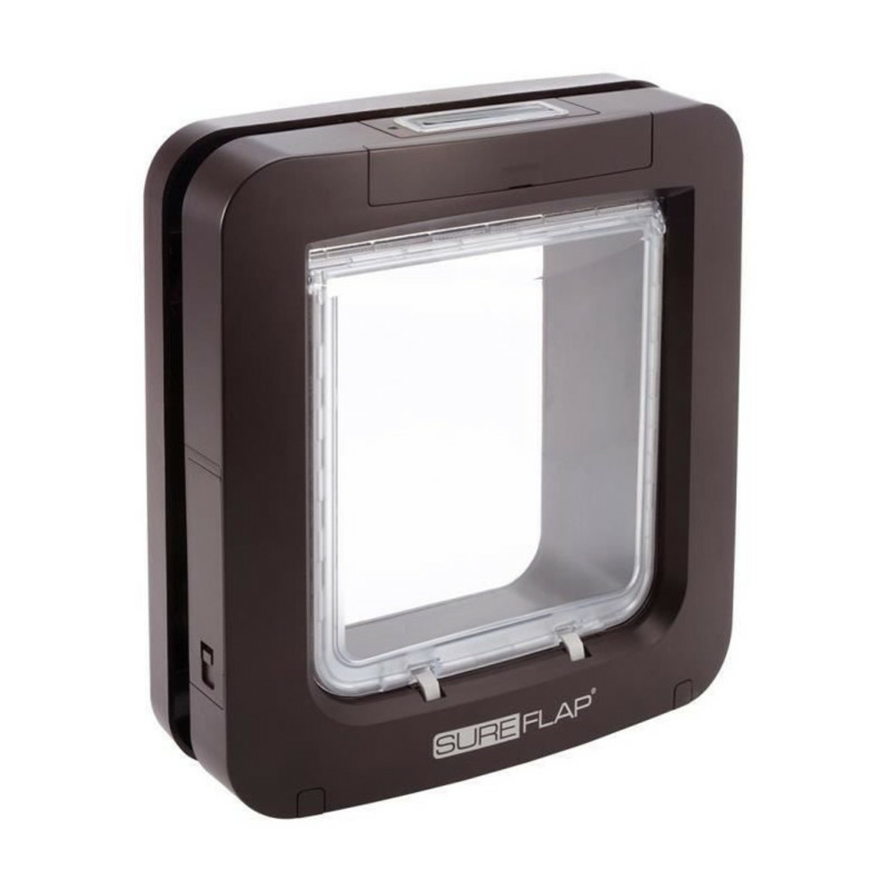 Sureflap grande chatiere a puce electronique marron
