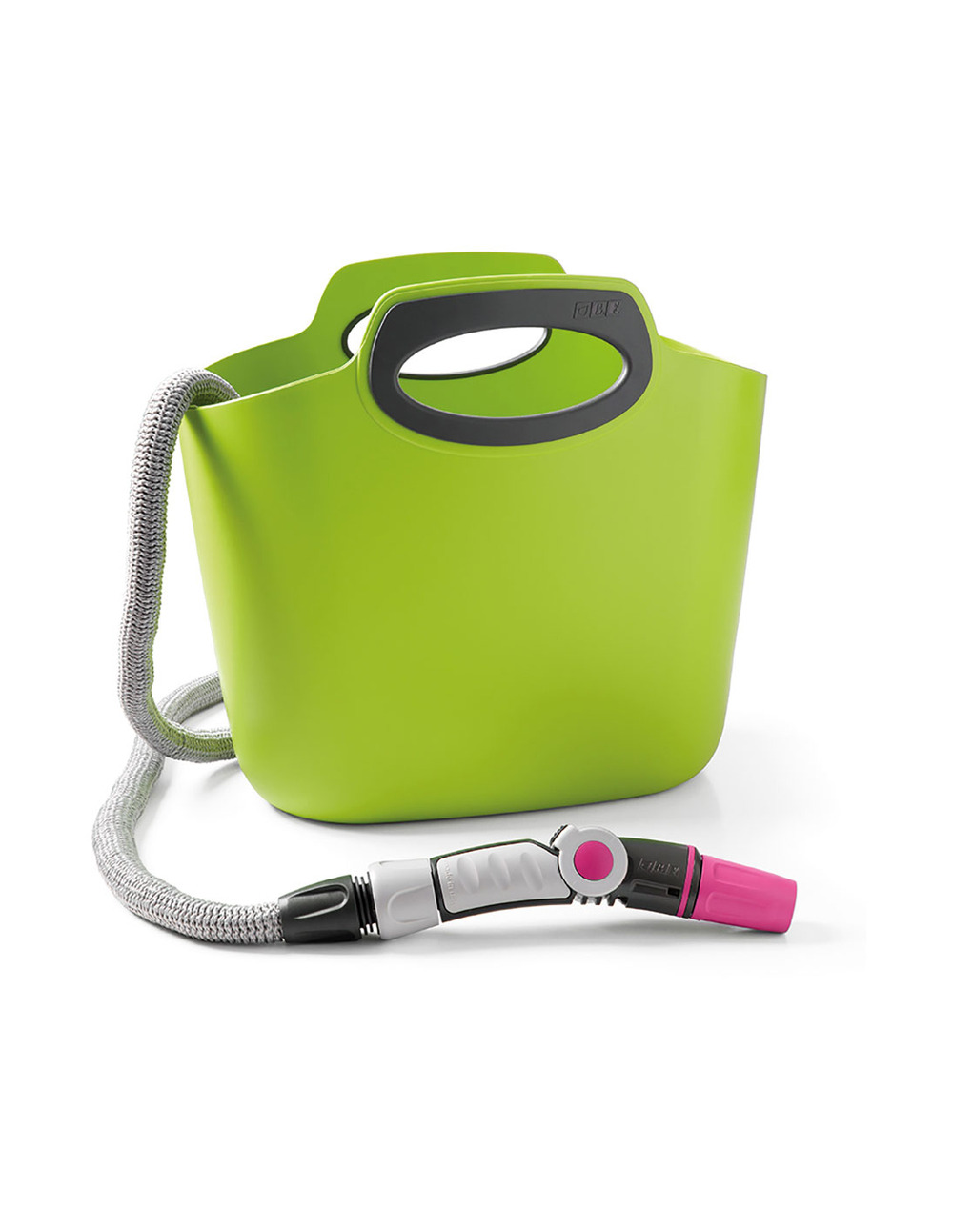 Kit tuyau extensible aquapop 30m avec panier plastique couleur lime gf80287603 gf - gf