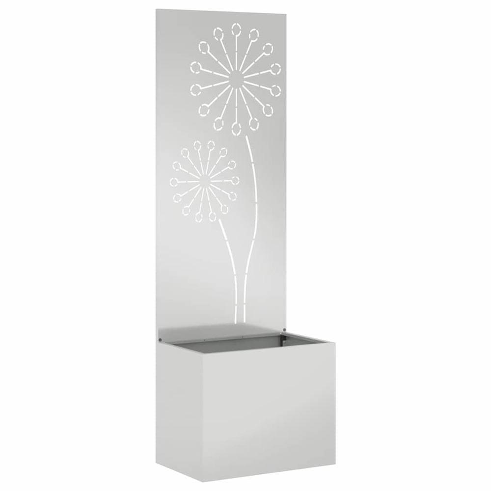 Écran de confidentialité de jardin fretwork argenté 50 x 140 cm