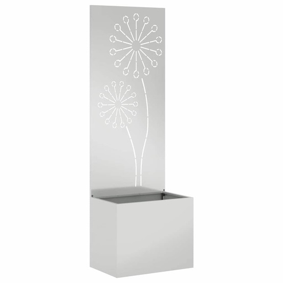 Écran de confidentialité de jardin fretwork argent 50 x 140 cm