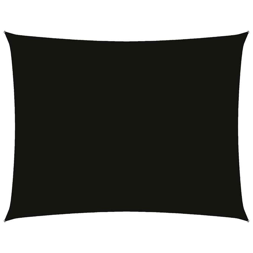 Voile de parasol tissu oxford rectangulaire 3x4 m noir