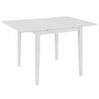 Table de dîner design extensible blanc mdf - 80-120cm