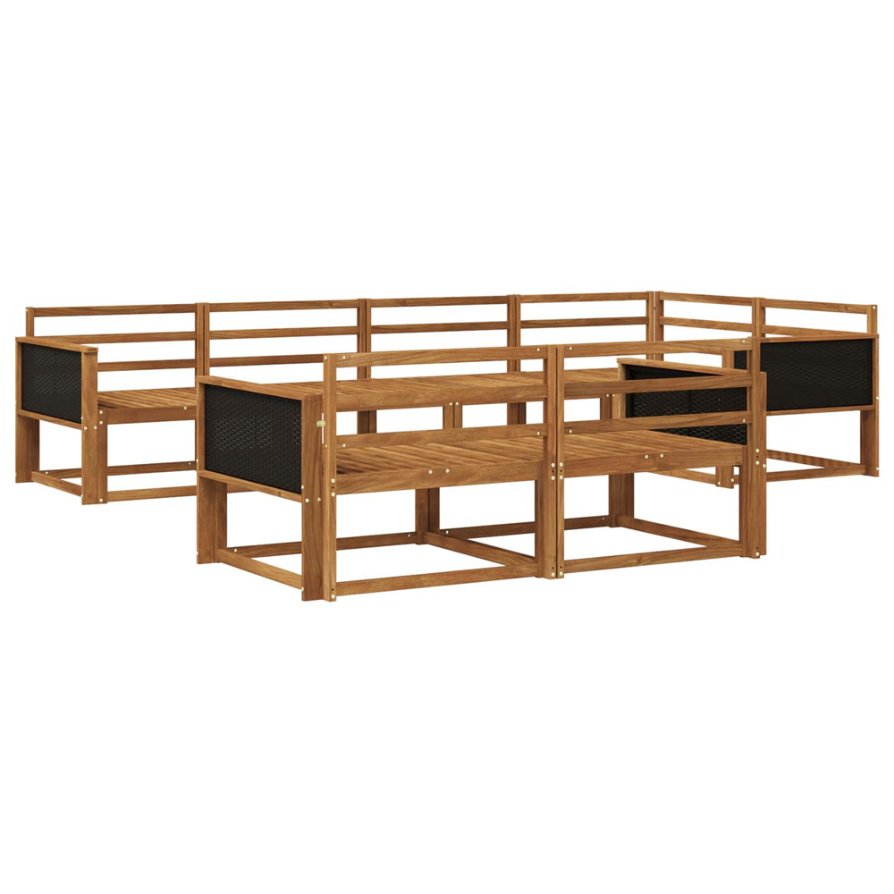 Ensemble de canapés d'extérieur 7 pcs naturel