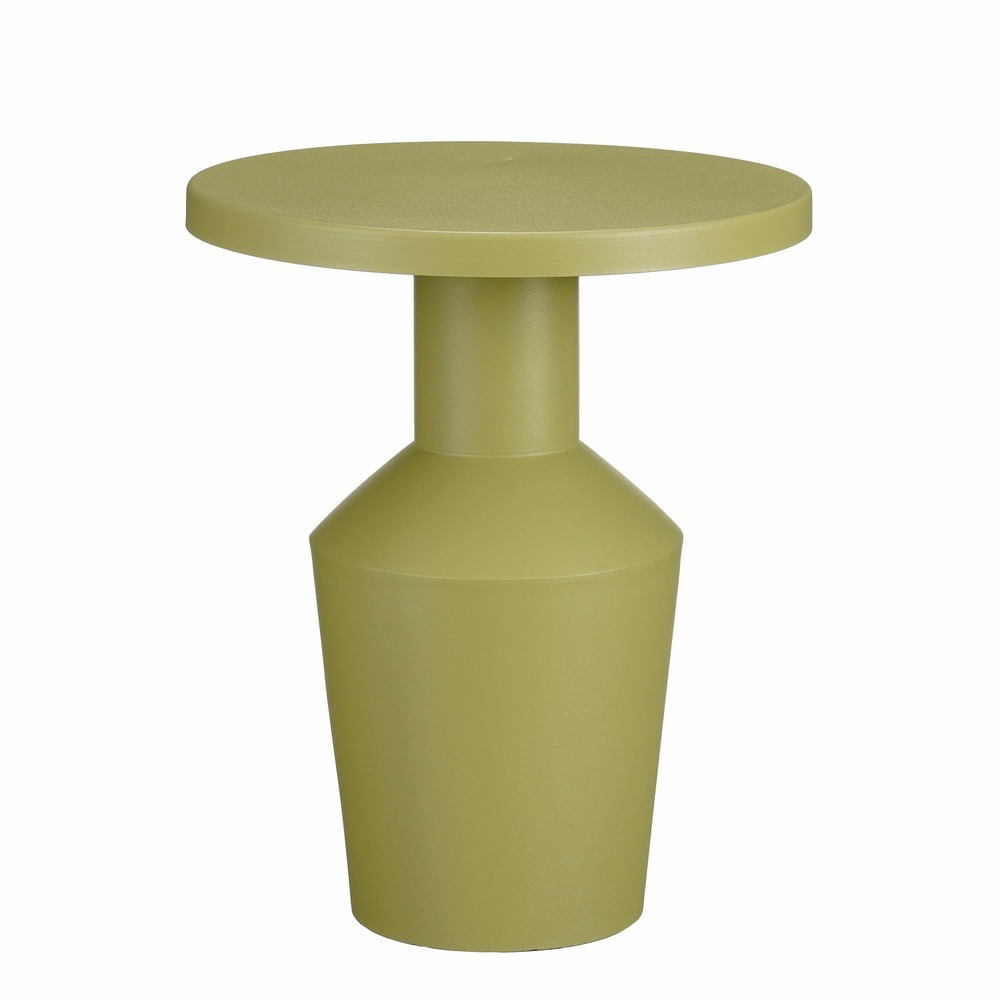 Mica decorations - table d'appoint en métal vert clair h41
