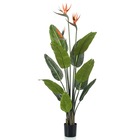 Plante artificielle strelitzia en pot avec fleurs 120 cm