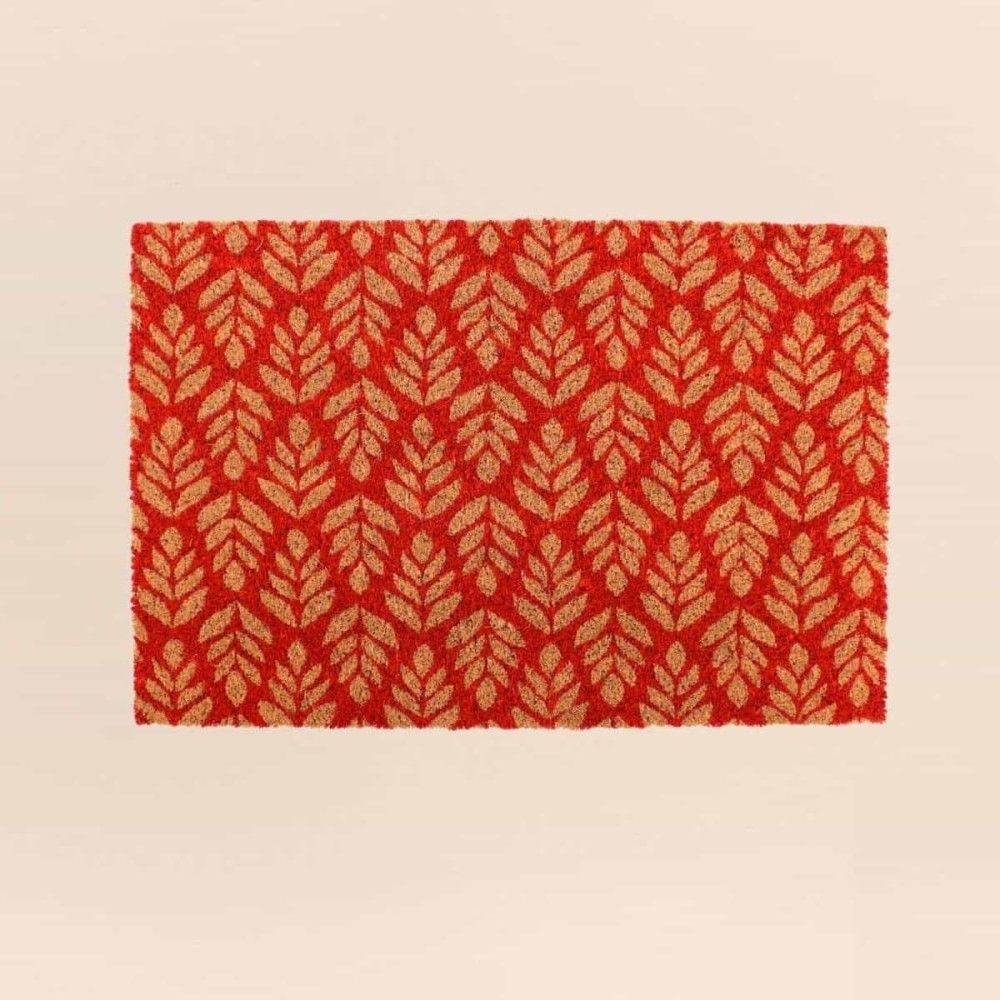 Paillasson coco imprimé zig zags 40x60cm