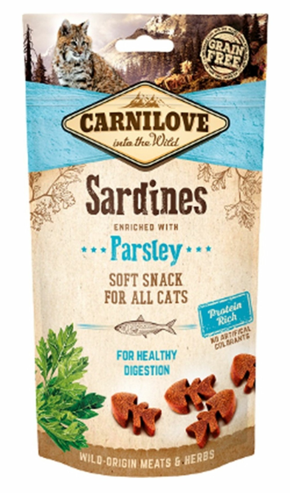 Carnilove - friandises sans céréales à la sardine pour chat 50g