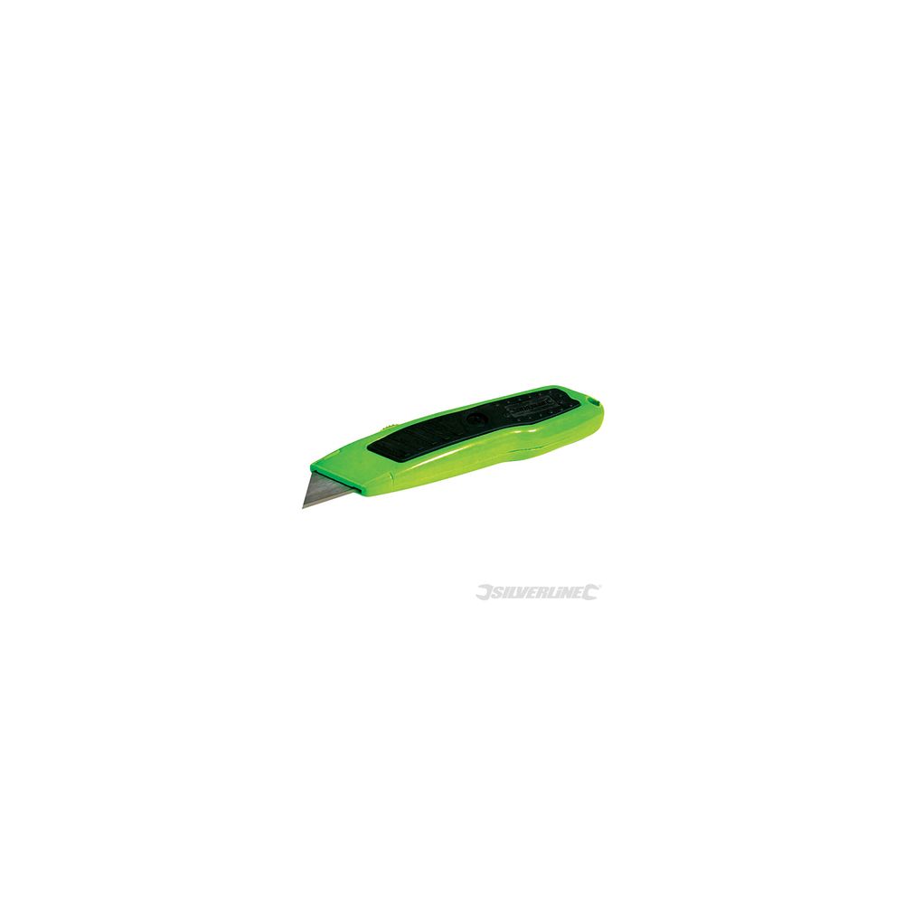 Silverline - cutter fluo expert à lame rétractable - 150 mm