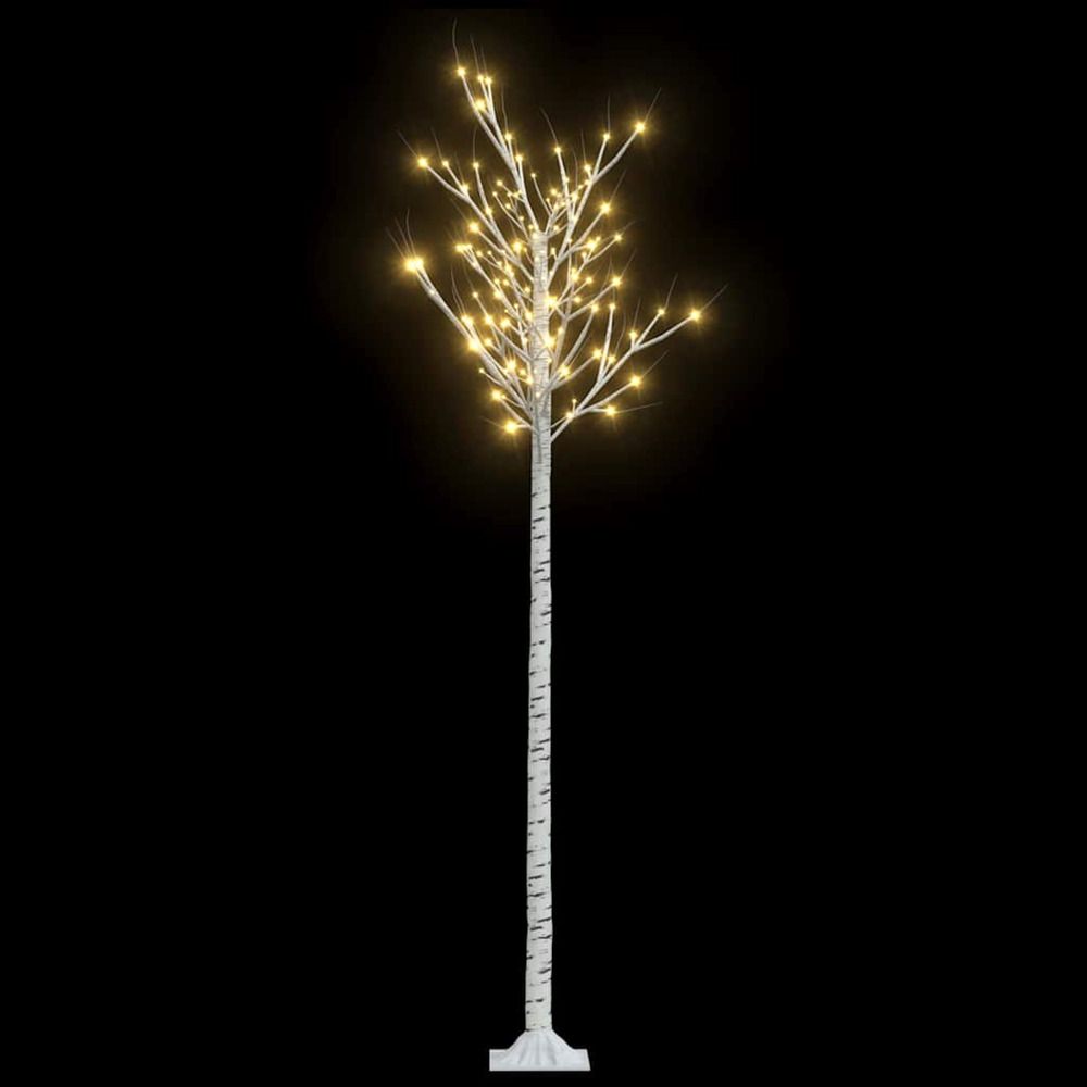 Sapin de noël 200 led blanc chaud saule 2,2 m int/ext