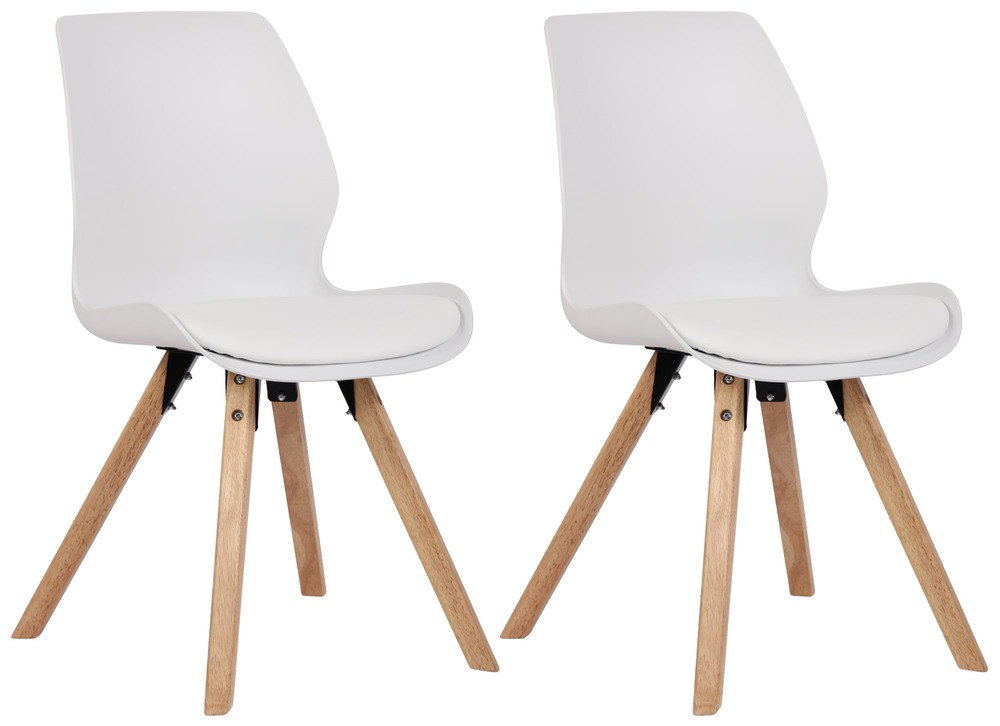 Lot de 2 chaises luna en plastique