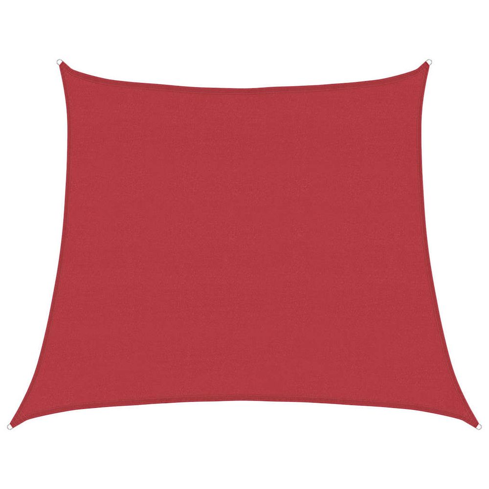 Voile d'ombrage 160 g/m² rouge 4/5x4 m pehd