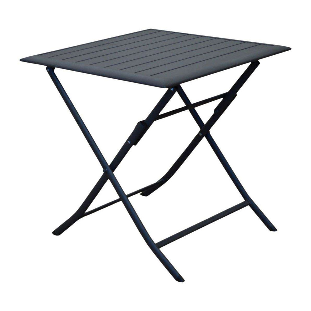 Table pliante en aluminium lorita 70cm graphite