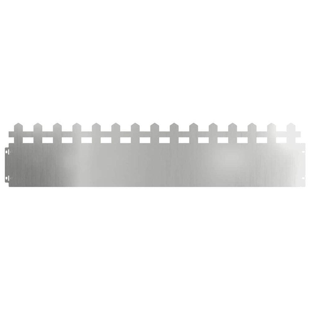 Bordures de pelouse 20 pc 103 x 0,05 x 22 cm acier galvanisé