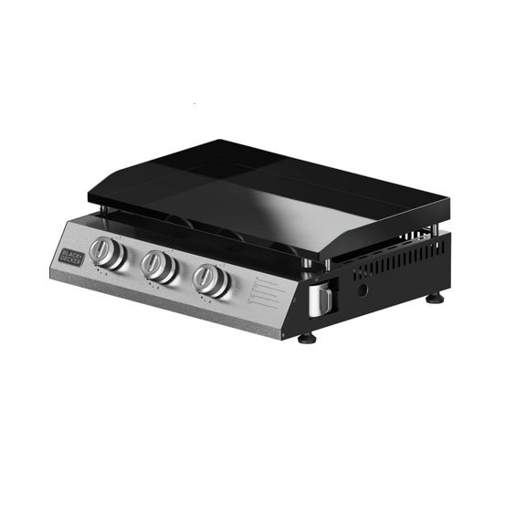 Plancha gaz 7.35kw plaque acier émaillée 58x36cm - bxop7350f