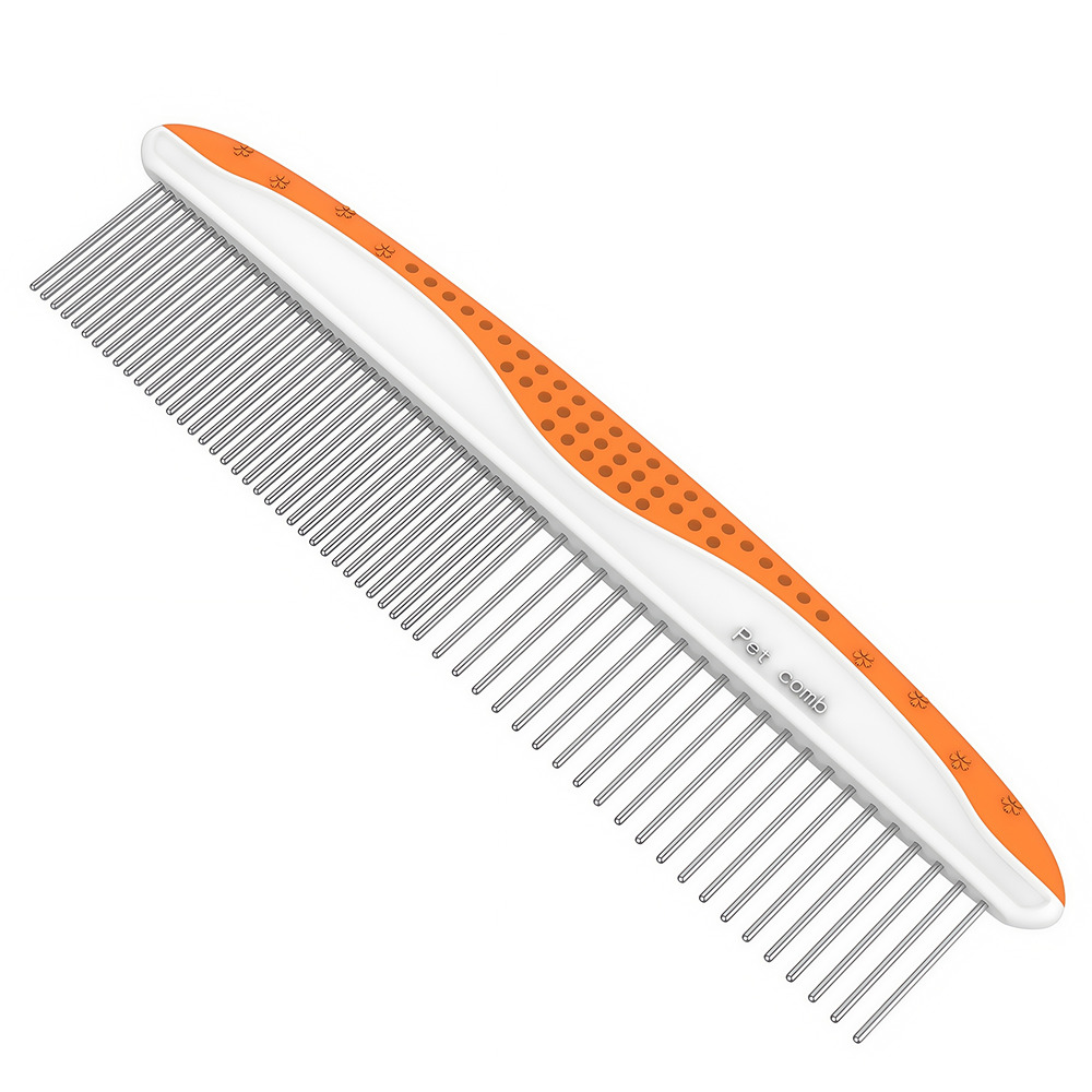 Peigne pour chien et chat - dents en acier inoxydable