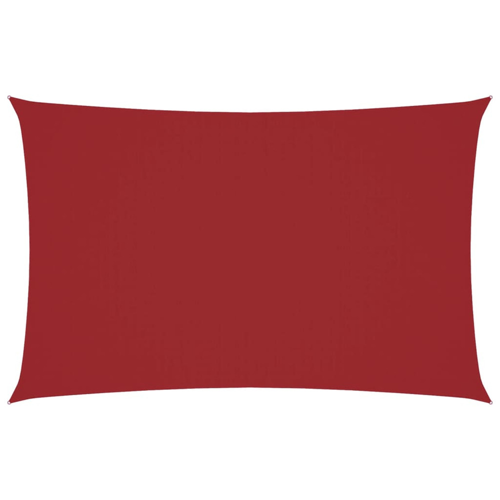 Voile de parasol tissu oxford rectangulaire 2,5x5 m rouge