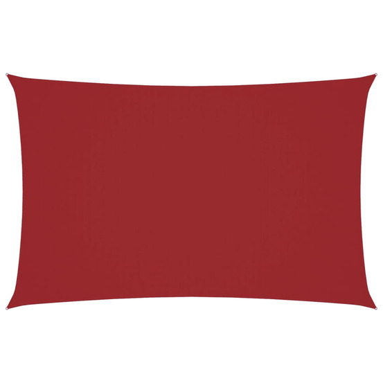 Voile de parasol tissu oxford rectangulaire 2,5x5 m rouge