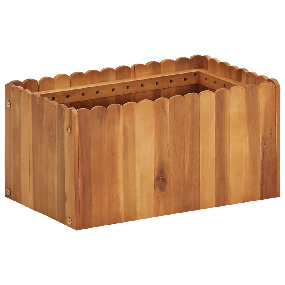 Lit surélevé de jardin 50x30x25 cm bois massif d'acacia
