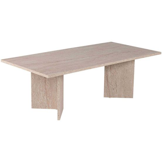 Table basse en aggloméré sabin travertine