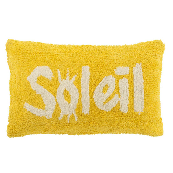 Coussin déco tufté soleil