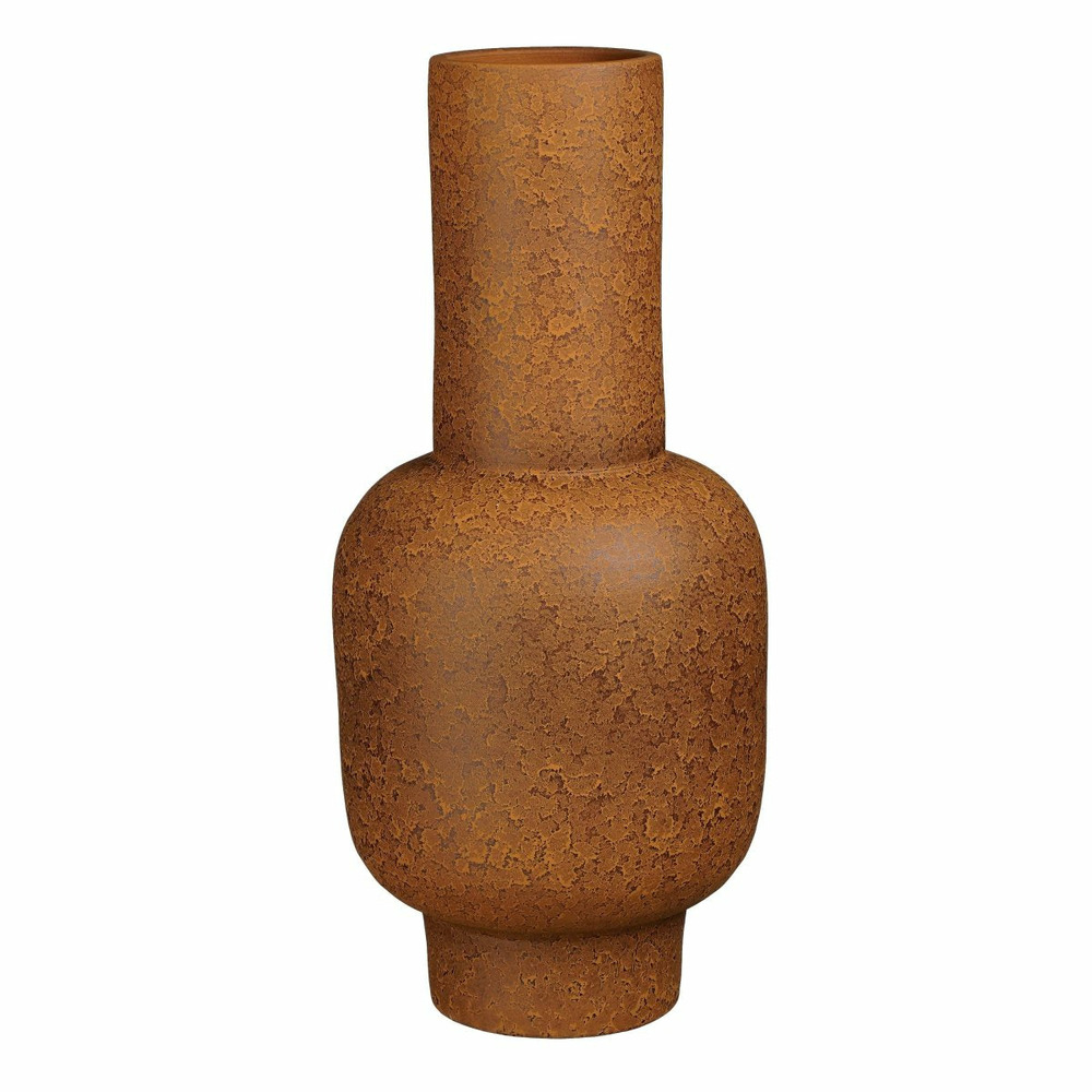 Mica decorations vase tess - 22x22x48 cm - terre cuite - marron