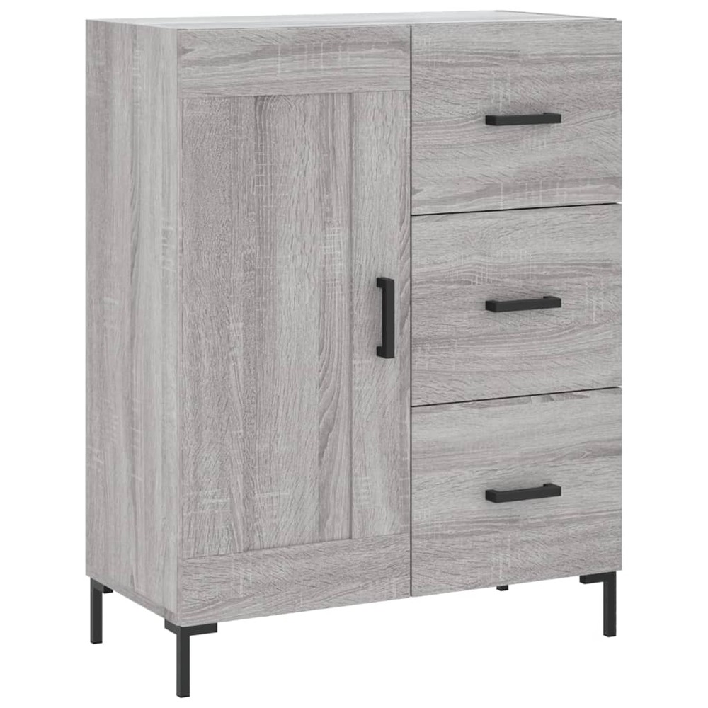 Buffet bahut commode armoire meuble de rangement organisateur cuisine salle de séjour salon sonoma 69,5 x 34 x 90 cm bois d'i