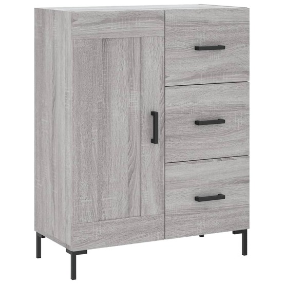 Buffet bahut commode armoire meuble de rangement organisateur cuisine salle de séjour salon sonoma 69,5 x 34 x 90 cm bois d'i