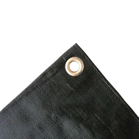Bâche de protection (80m²) 8x10m, 280g/m², verte, étanche et résistante