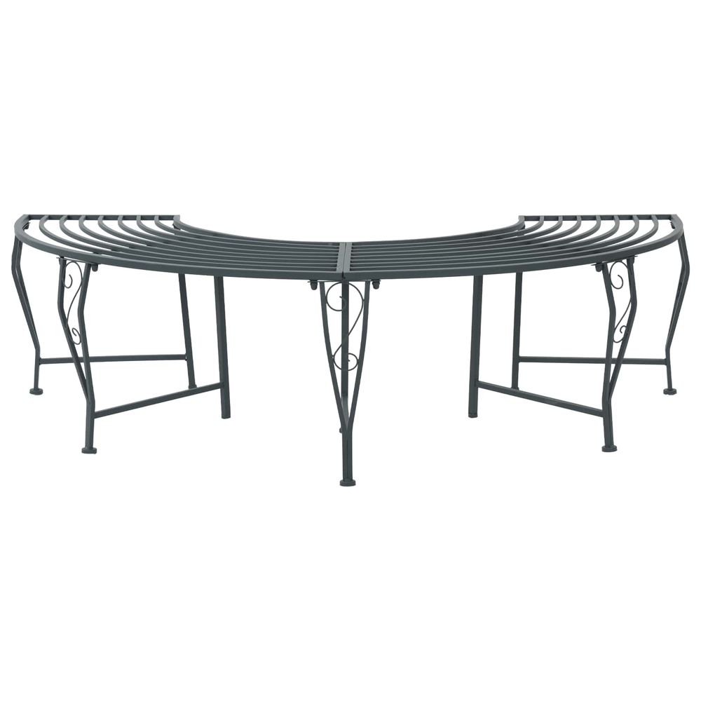 Banc d'arbre 4-nombre de places 160 x 80 x 44 cm acier