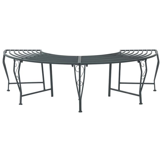 Banc d'arbre 4-nombre de places 160 x 80 x 44 cm acier