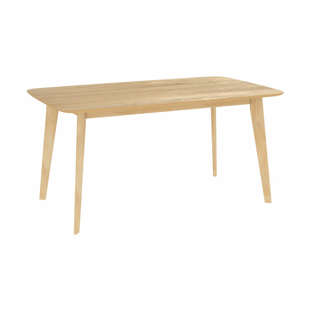 Oman-table rectangulaire 6 personnes en bois clair 150 cm