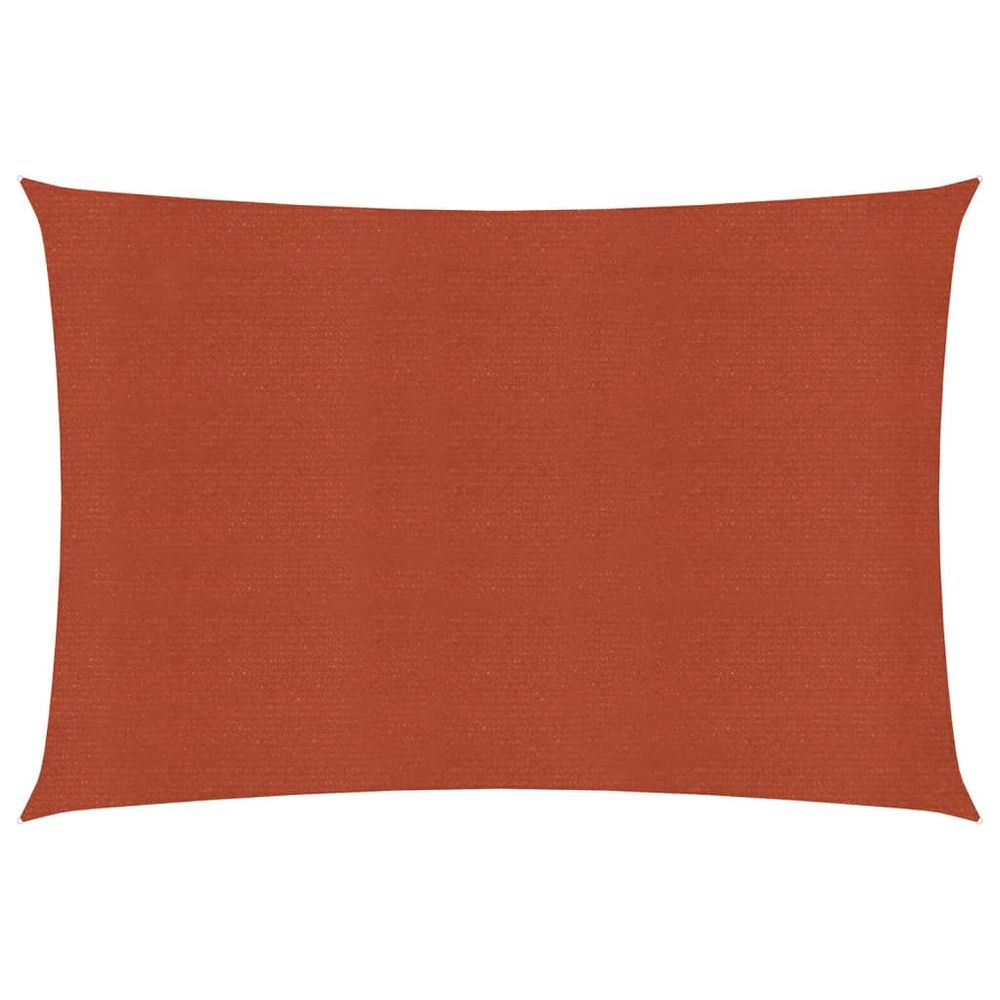 Voile d'ombrage 160 g/m² terre cuite 2,5 x 3,5 m pehd