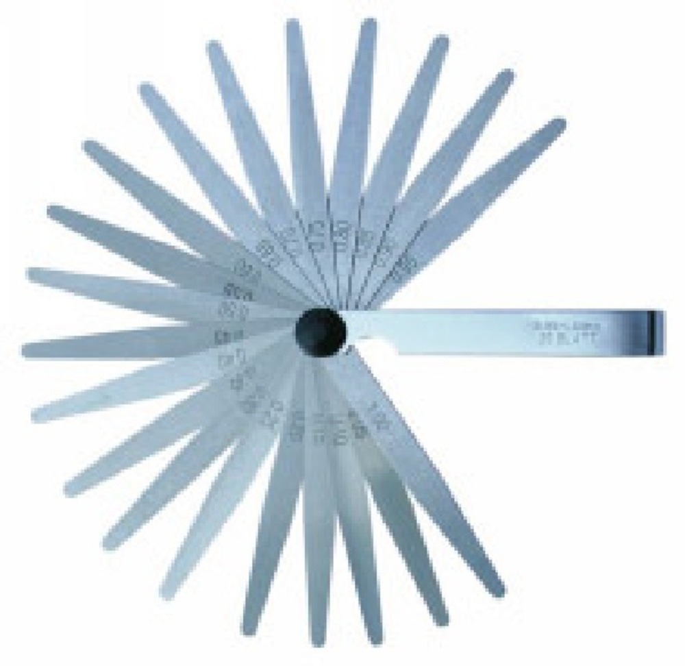 Jauge d'épaisseur - 18 lames rondes 100 mm