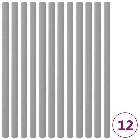 Manchons en mousse pour poteau de trampoline 12 pcs 92,5cm gris