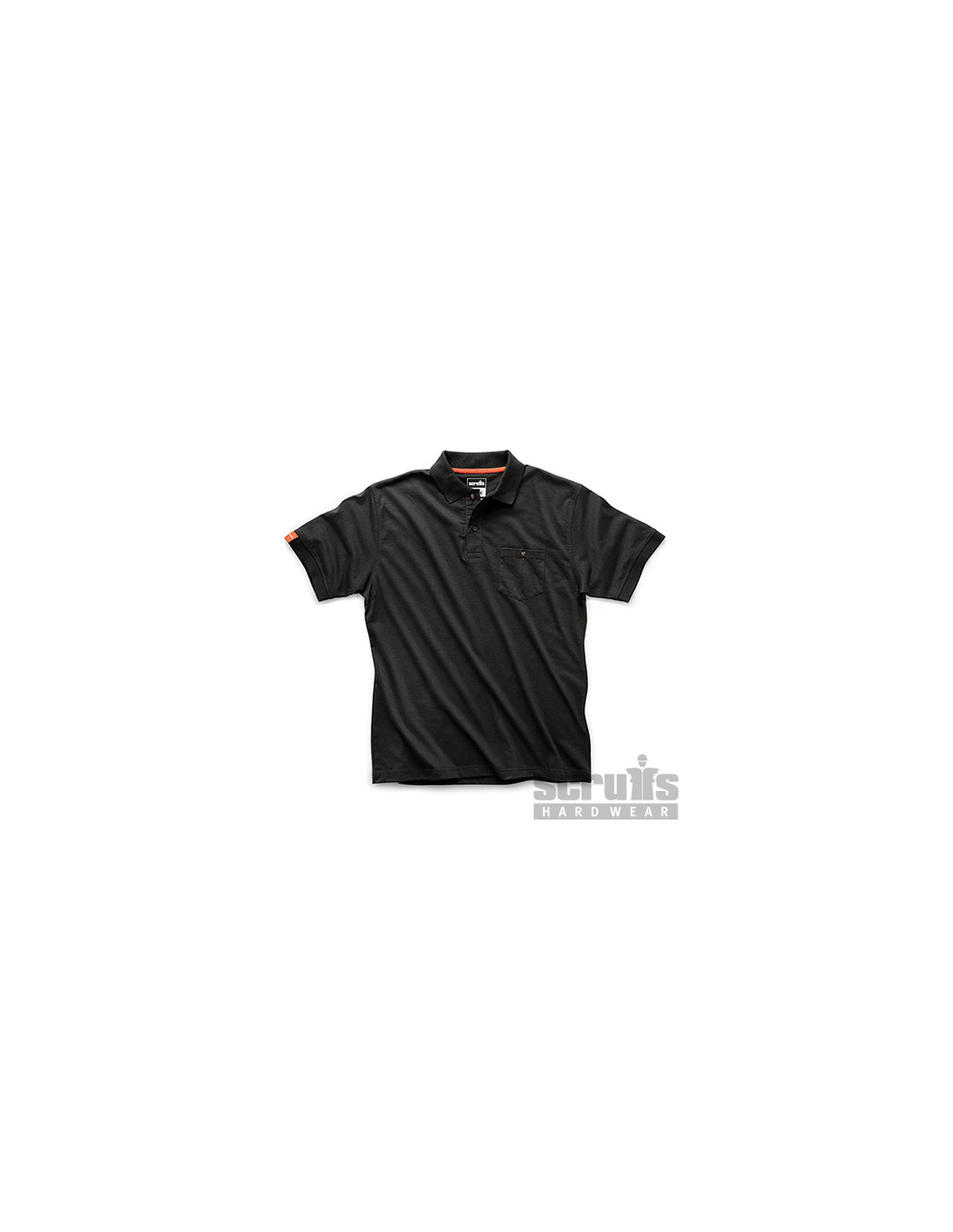 Scruffs - polo noir eco worker - taille s