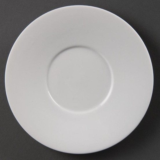 Soucoupe porcelaine blanche olympia - lot de 6