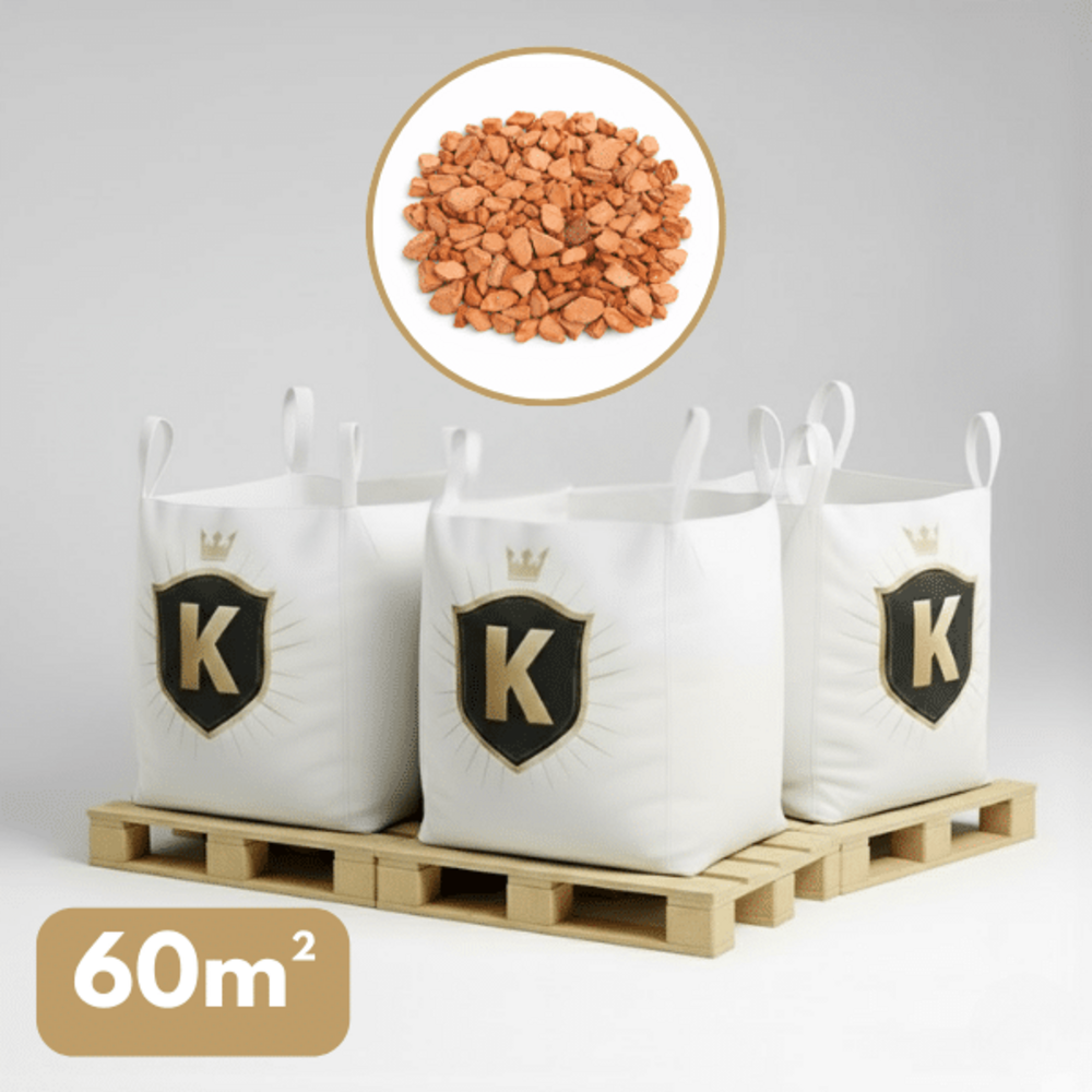 Gravier décoratif orange taronja 14/20 mm – pack 3 big bag +/- 1,5t – 60 m²