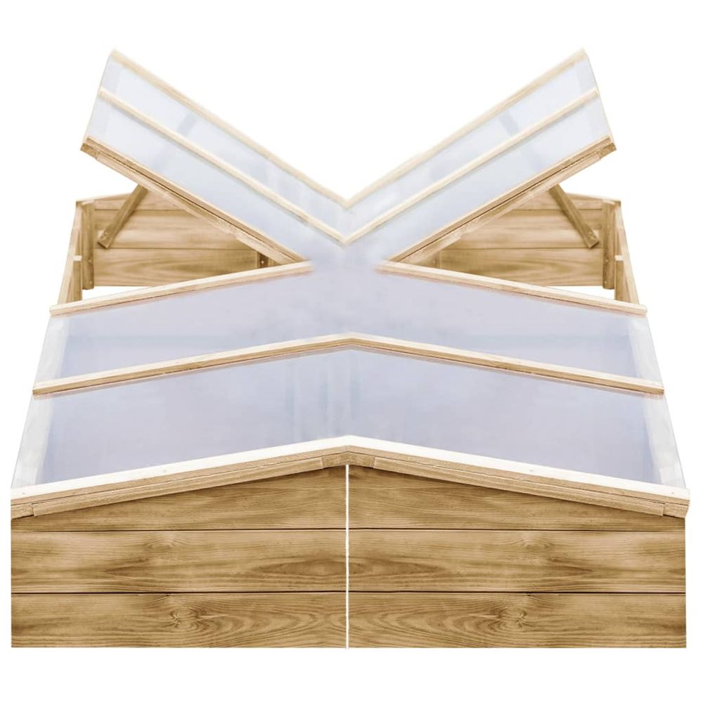 Serres 2 pcs Bois de pin imprÃ©gnÃ©