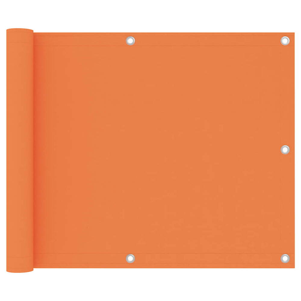 Écran de balcon orange 75x300 cm tissu oxford