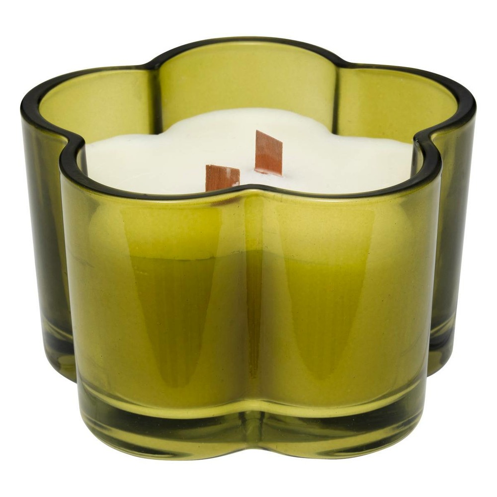 Bougie parfumée twisted lime 200g pot verre assorti