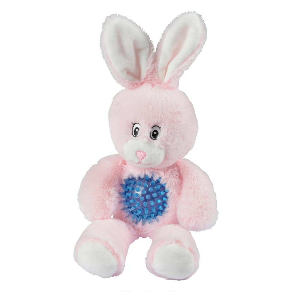 Jouet pour chien sonore pitchou le lapin 27cm rose