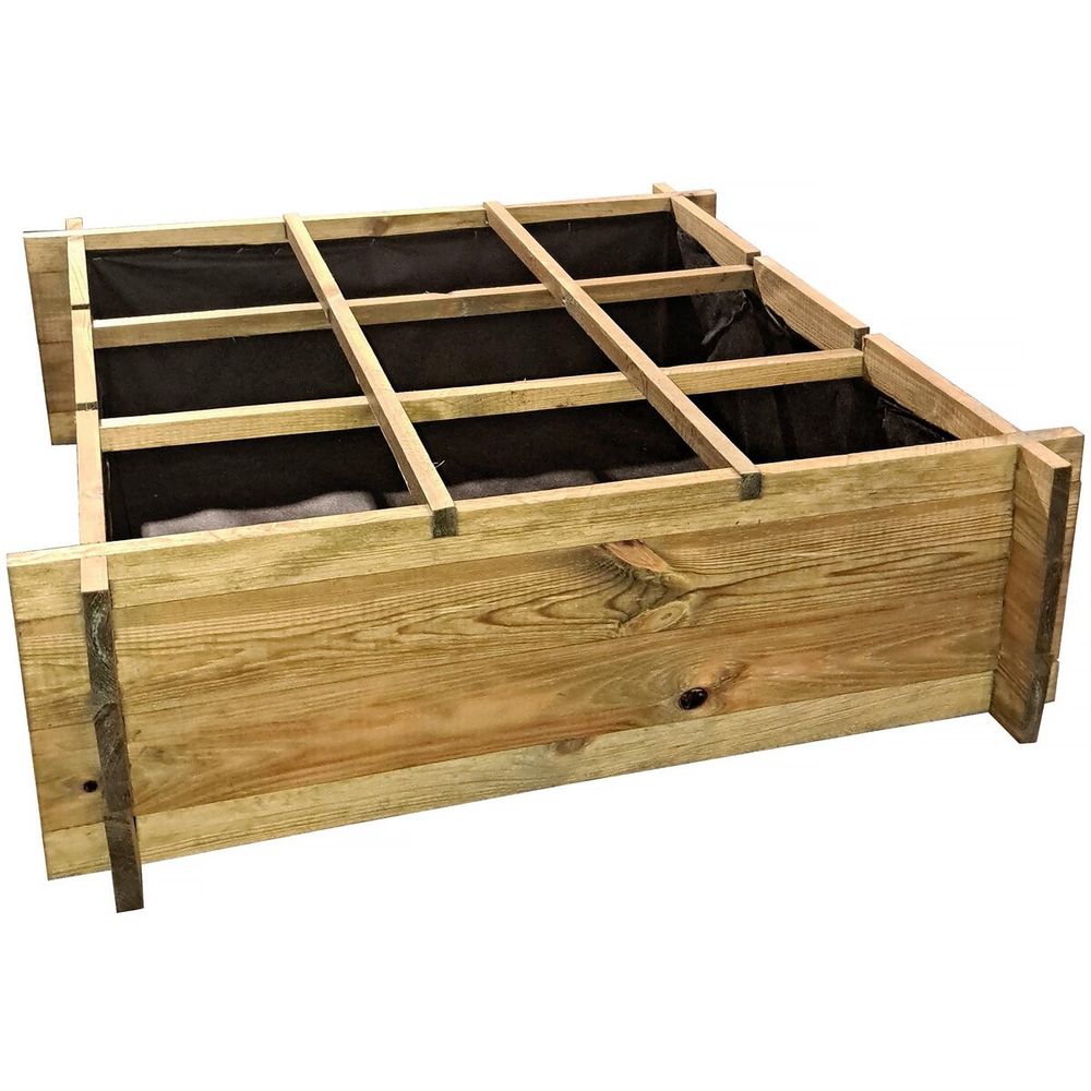 Carré potager en bois 