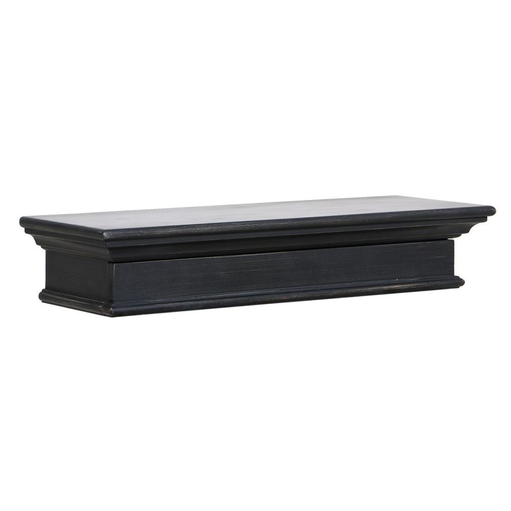 Etagère murale mdf noir - harmonie interior's