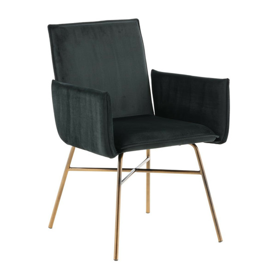 Chaise design en velours