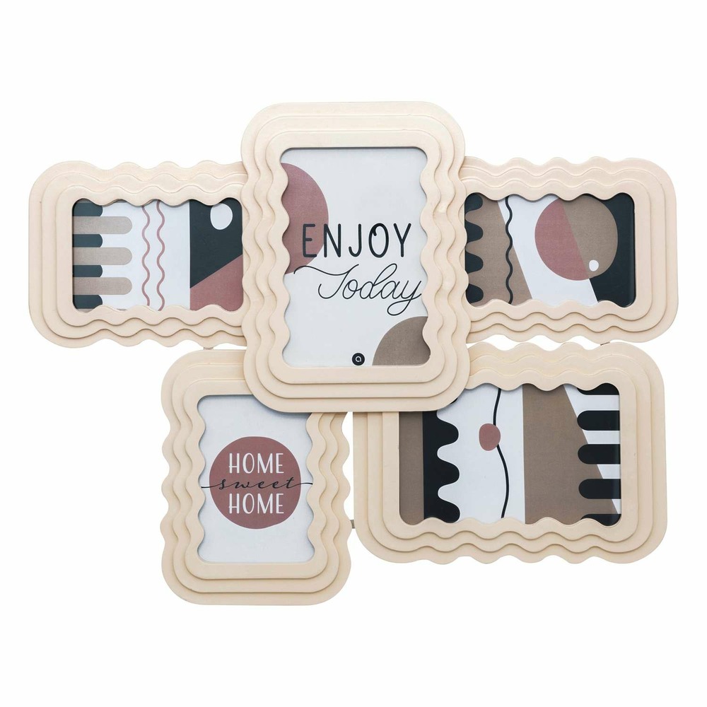 Pêle-mêle 5 photos wavy - beige