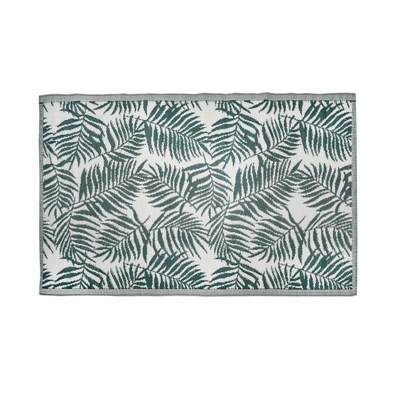 Tapis d'extérieur en polypropylène 120 x 180 cm exotique - vert