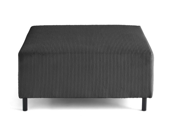 Edinburg - pouf modulable - en velours côtelé