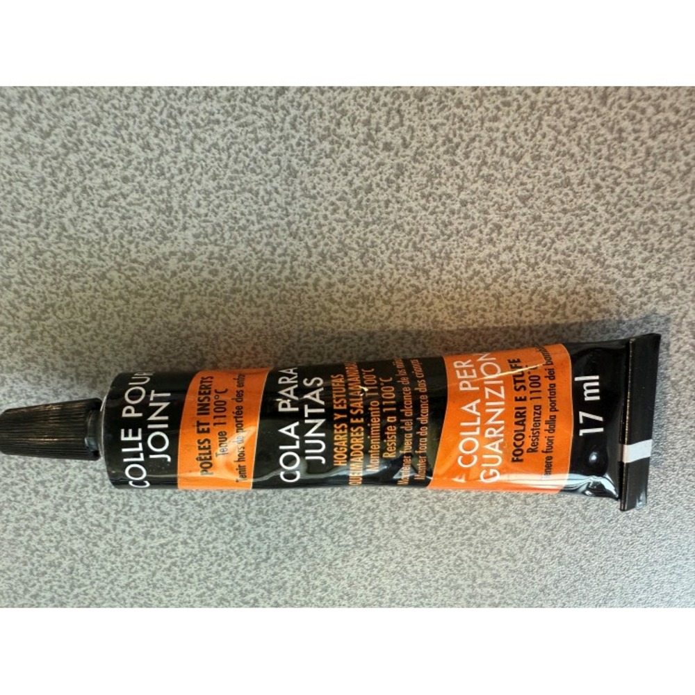 Colle réfractaire noire pour joints d'étanchéité 17ml - prête à l'emploi - spéci